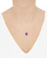 ფოტო #2 პროდუქტის Amethyst (5-1/4 ct. t.w.) and Diamond Accent Pendant Necklace in 14k Gold