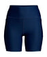 Фото #1 товара Plus Size High Waisted 6" Bike Swim Shorts with UPF 50 Sun Protection