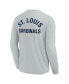 Фото #2 товара Men's and Women's Gray St. Louis Cardinals Super Soft Long Sleeve T-shirt