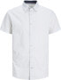 Фото #1 товара Pánská košile JJPLAIN Slim Fit 12254851 White