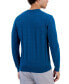 Фото #2 товара Men's Textured Chevron Long-Sleeve Crewneck Sweater, Created for Macy's