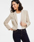 Фото #1 товара Women's Cropped Single-Button Blazer, Created for Macy's