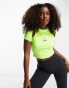 Фото #1 товара Under Armour Run Anywhere short sleeve crop top in yellow