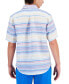 ფოტო #2 პროდუქტის Men's Cloud Nine Short-Sleeve Striped Button-Front Shirt