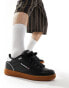 Reebok Club C Bulc trainers in black with gum sole