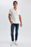 Фото #2 товара Carlo Skinny Fit Normal Bel Dar Paça Jean Pantolon