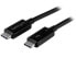 Фото #3 товара StarTech.com 0.5m Thunderbolt 3 (40Gbps) USB-C Cable - Thunderbolt - USB - and DisplayPort Compatible - Male - Male - 0.5 m - Black - Nickel - 40 Gbit/s