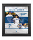 Фото #1 товара Julio Urias Los Angeles Dodgers Framed 15" x 17" Stitched Stars Collage