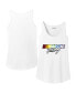 Фото #1 товара Women's White NASCAR Logo Pride Tank Top