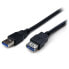 Фото #2 товара StarTech.com 2m Black SuperSpeed USB 3.0 Extension Cable A to A - M/F - 2 m - USB A - USB A - USB 3.2 Gen 1 (3.1 Gen 1) - 5000 Mbit/s - Black