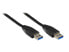 Фото #2 товара Good Connections USB/USB 3.0 A - 0.5m - 0.5 m - USB A - USB A - USB 3.2 Gen 1 (3.1 Gen 1) - Male/Male - Black