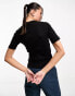 Dickies marysville ribbed t-shirt in black