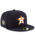 Men's Navy Houston Astros 2022 World Series Side Patch 59FIFTY Fitted Hat Синий, 8 - фото #1