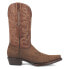 Фото #1 товара Dingo The Duke Embroidered Lizard Print Snip Toe Cowboy Mens Brown Casual Boots