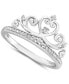 ფოტო #1 პროდუქტის Diamond Tiara Ring (1/10 ct. t.w.) in Sterling Silver