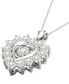 Фото #3 товара Diamond Heart 18" Pendant Necklace (1/2 ct. t.w.) in 10k White Gold