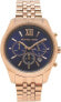 Michael Kors Men's Lexington Quartz Rose Gold-Tone Watch - MK6710 NEW