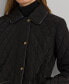 ფოტო #3 პროდუქტის Petite Quilted Velboa Lined Coat