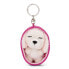 Фото #2 товара NICI Sleeping Pets Dog Poodle White 8 cm Key Ring