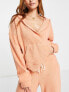 Фото #1 товара Rip Curl cosy V neck hoodie co-ord in peach