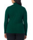 Plus Size Softwear Long-Sleeve Turtleneck Top