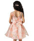 ფოტო #2 პროდუქტის Toddler & Little Girls Illusion-Bodice Floral-Print Organza Social Dress