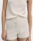 ფოტო #1 პროდუქტის Women's Ribbed Pajama Shorts