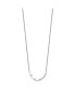 Фото #2 товара Chisel rectangle Beads 16.5 inch Cable Chain Necklace