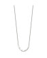 Фото #2 товара Rectangle Beads 16.5 inch Cable Chain Necklace