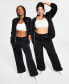 ფოტო #5 პროდუქტის Women's Pull-On Drawstring Tricot Pants, A Macy's Exclusive