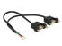 Delock 84839 - 0.25 m - 2 x USB A - USB 2.0 - Female/Female - 480 Mbit/s - Black