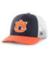 Men's Navy Auburn Tigers Side Note Trucker Snapback Hat