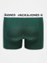 Jack & Jones 3 pack trunks with white logo waistband in multi 2XL - фото #7