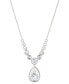 Фото #2 товара Eliot Danori pear-Shape Cubic Zirconia Pendant Necklace, 16" + 2" extender, Created For Macy's