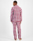 Фото #2 товара Men's 2-Pc. Sato Plaid Flannel Pajama Set, Created for Macy's