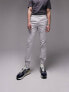Фото #1 товара Topman skinny trousers with elasticated waist in grey