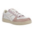 Diadora Magic Basket Low Icona Lace Up Womens Pink, White Sneakers Casual Shoes