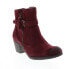 Фото #2 товара Earth Origins Tori Womens Red Suede Zipper Ankle & Booties Boots 6