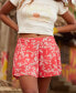 ფოტო #7 პროდუქტის Juniors' Midnight Avenue Flowy Shorts