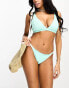 Peek & Beau Exclusive crinkle high waist bikini bottom in mint 34 - фото #2