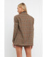 Фото #3 товара Women's Over Check Blazer