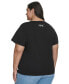 ფოტო #2 პროდუქტის Plus Size Beaded Heart T-Shirt, Created for Macy's