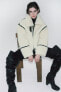 Фото #12 товара Куртка в байкерском стиле из искусственного меха ZARA