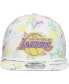 ფოტო #2 პროდუქტის Men's White Los Angeles Lakers Palm Trees and Waves Golfer Adjustable Hat