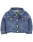 Фото #4 товара Baby Classic Knit-Like Denim Jacket 12M