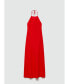 ფოტო #1 პროდუქტის Women's Halter-Neck Linen Dress