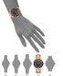 ფოტო #4 პროდუქტის Women's Rose Gold-Tone Metal Link Bracelet Watch, 40X47.5mm