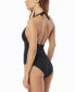 Фото #2 товара Women's One-Piece Plunge-Neck Swimsuit