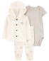 Baby 3-Piece Elephant Little Jacket Set Preemie (Up to 6lbs)