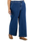 Фото #1 товара Plus Size Wide-Leg High-Rise Jeans, Created for Macy's